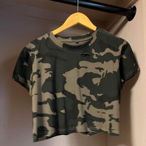 Camo crop top